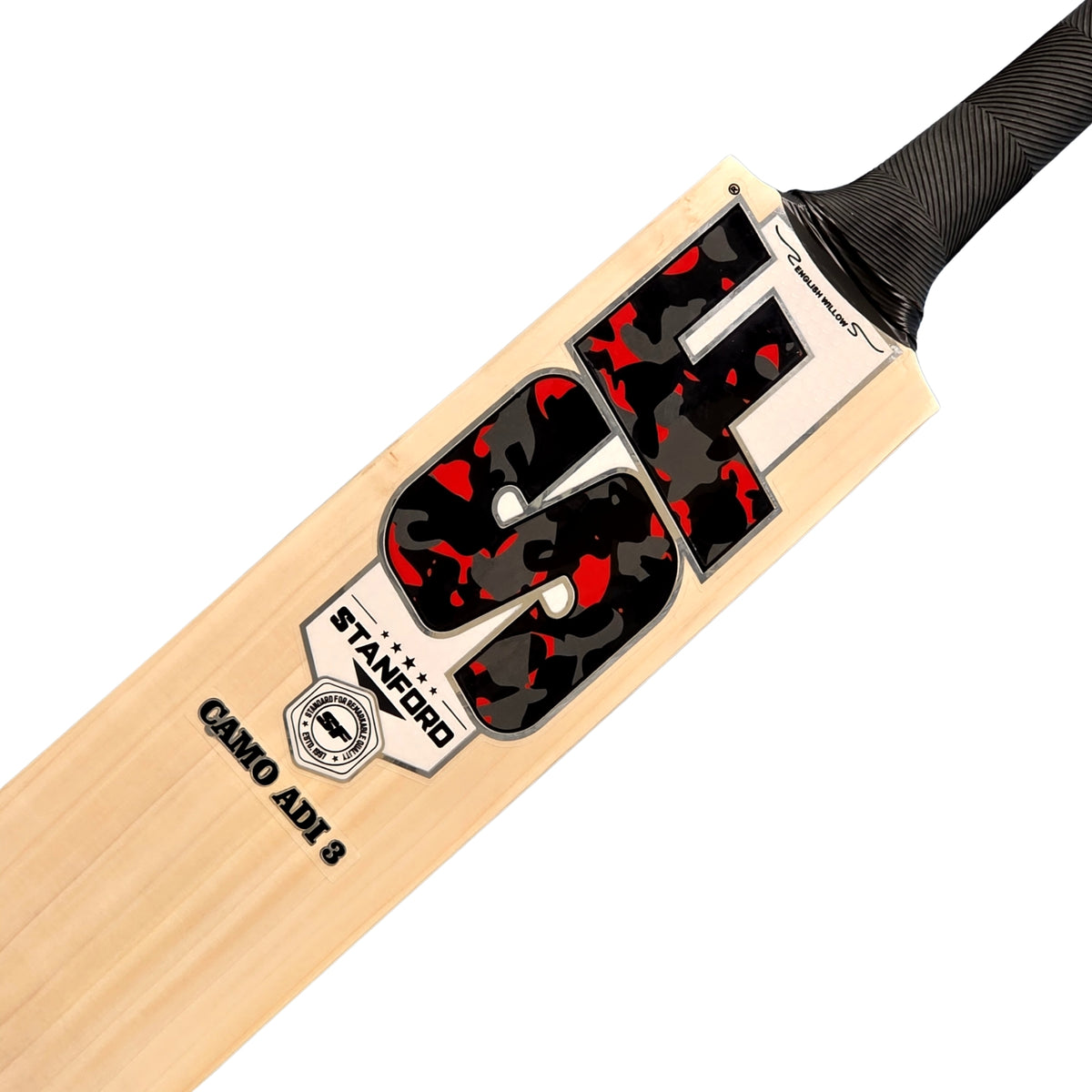 SF Cricket Bat Stanford 5 Star Camo Adi 3 English Willow SH Adult - image 10