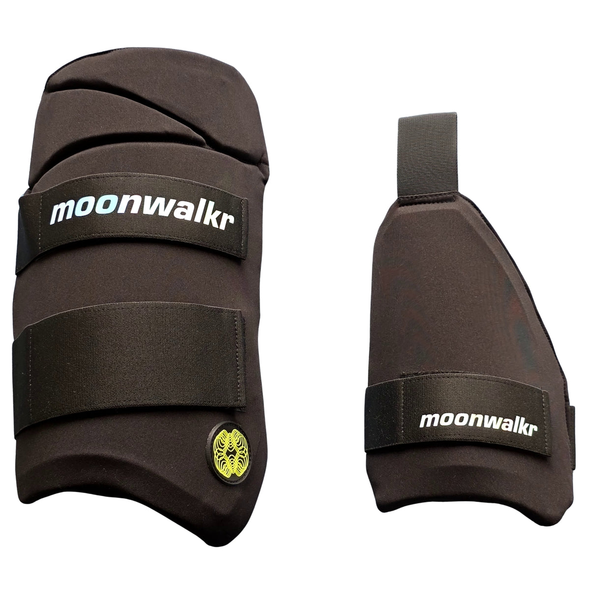 Moonwalkr Cricket Thigh Guard Set RH & LH Navy Blue/Black/White M & L Adult - image 11