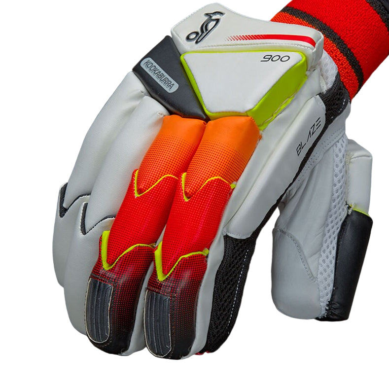 Kookaburra Cricket Batting Gloves Blaze 900 RH White/Orange/Red
