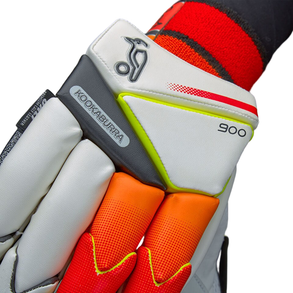 Kookaburra Cricket Batting Gloves Blaze 900 RH White/Orange/Red