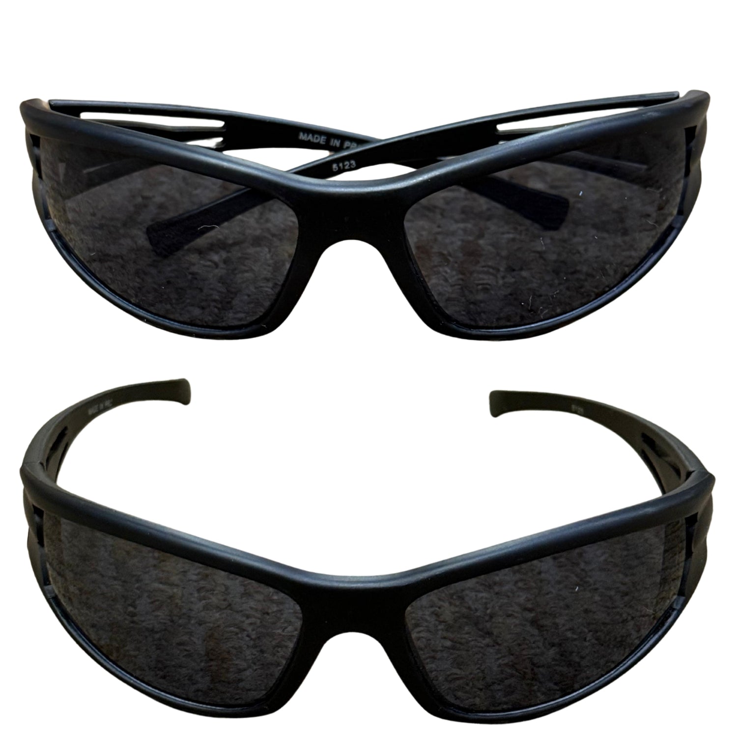 Zee Sports Cricket Sunglasses Matt Black Sport Frames Tinted Lenses