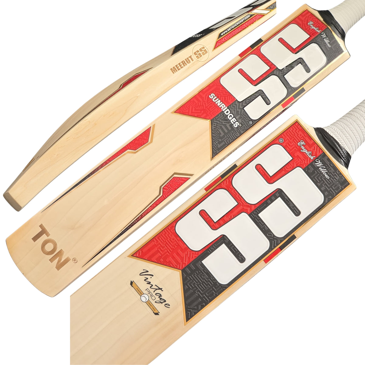 SS Cricket Bat Ton Sunridges Vintage Pro English Willow SH