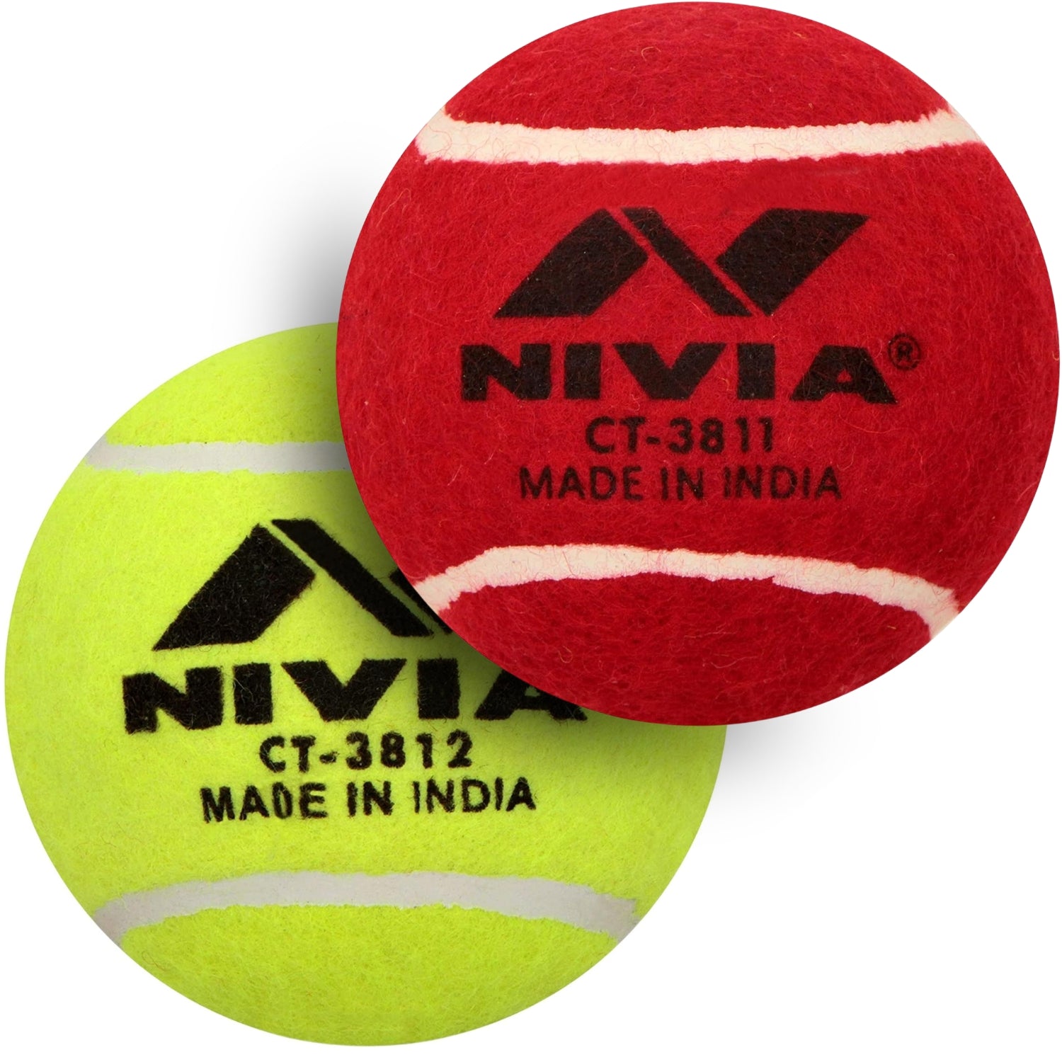 Nivia Cricket & Tennis Balls Heavy Weight Cricket Hard Tennis Balls 144Grams