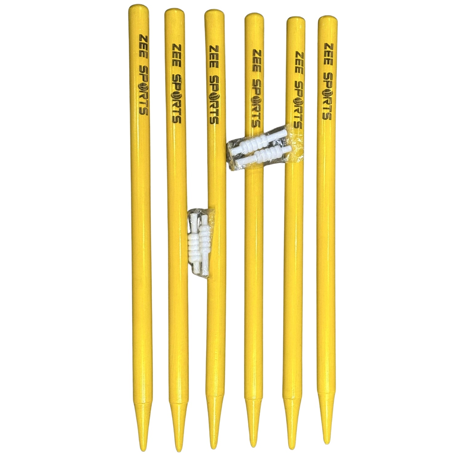 Zee Sports Cricket Stumps Yellow Orange