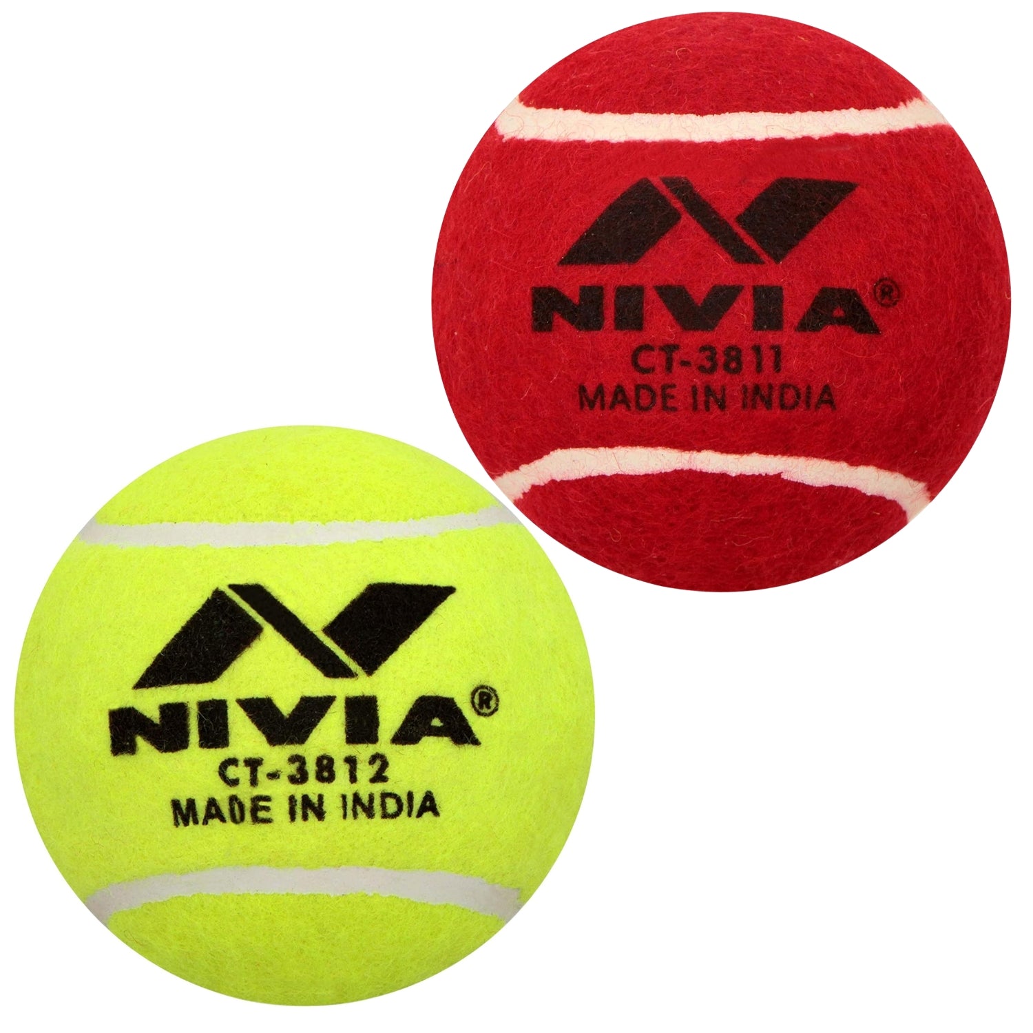 Nivia Cricket & Tennis Balls Heavy Weight Cricket Hard Tennis Balls 144Grams