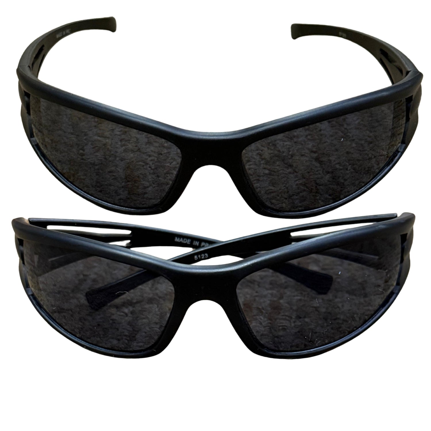 Zee Sports Cricket Sunglasses Matt Black Sport Frames Tinted Lenses