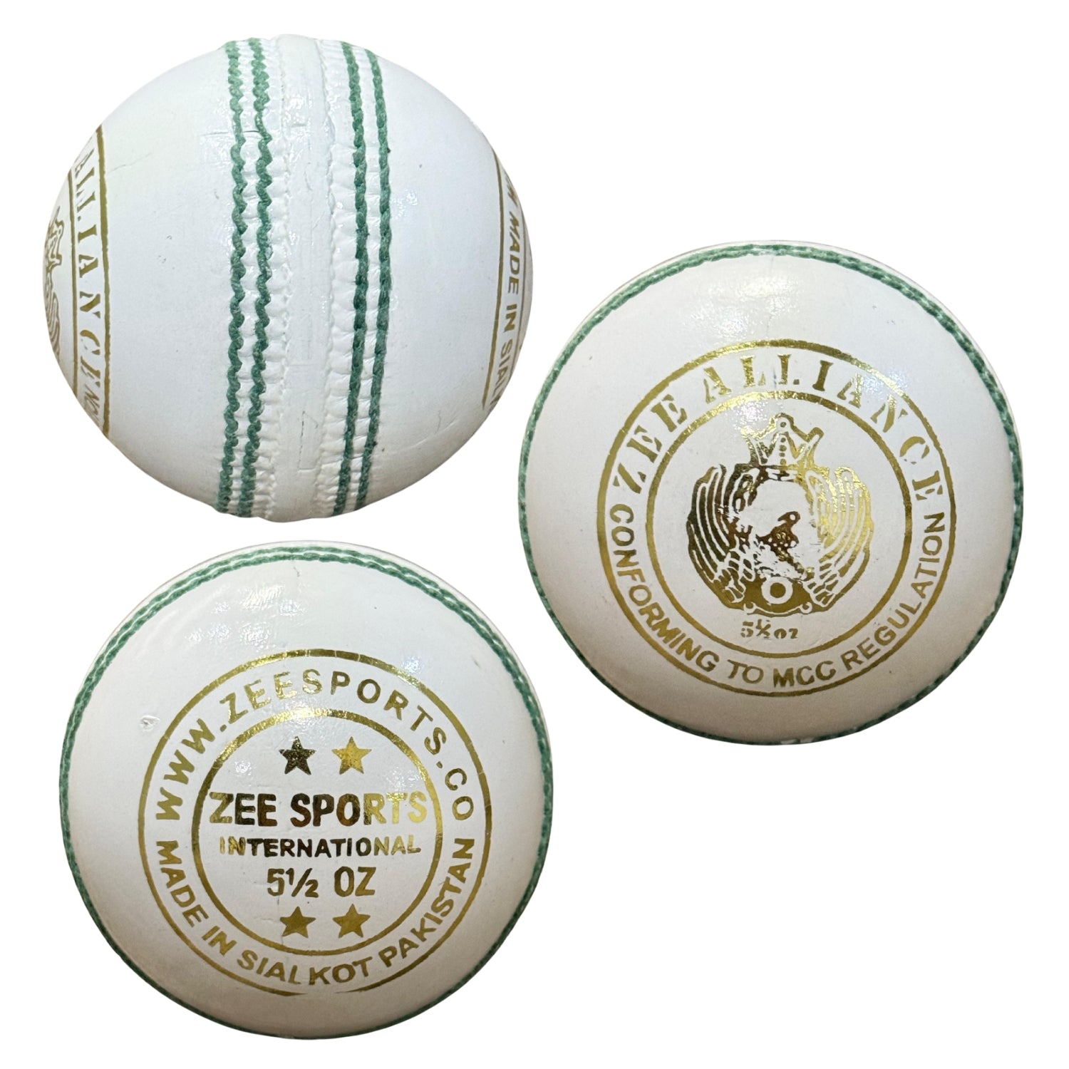 Zee Sports Cricket Ball Alliance 4Star White