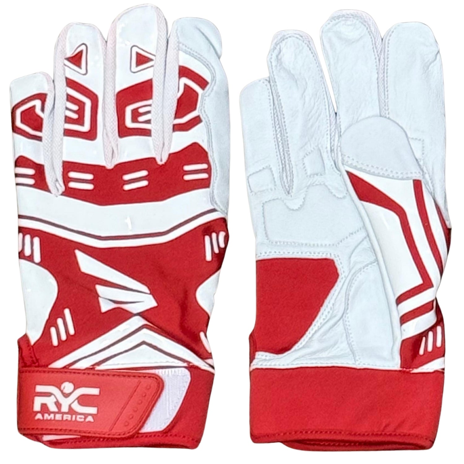 Zee Sports Batting Gloves RYC America Hard Tennis RED