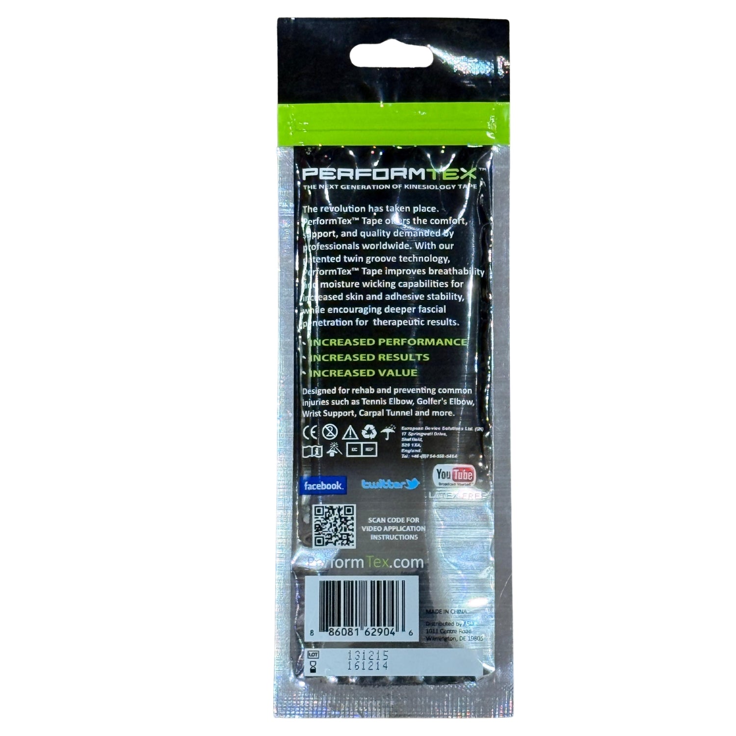 PerformTex Kinesiology Quick Tape Pack Arm/ Leg/ Back