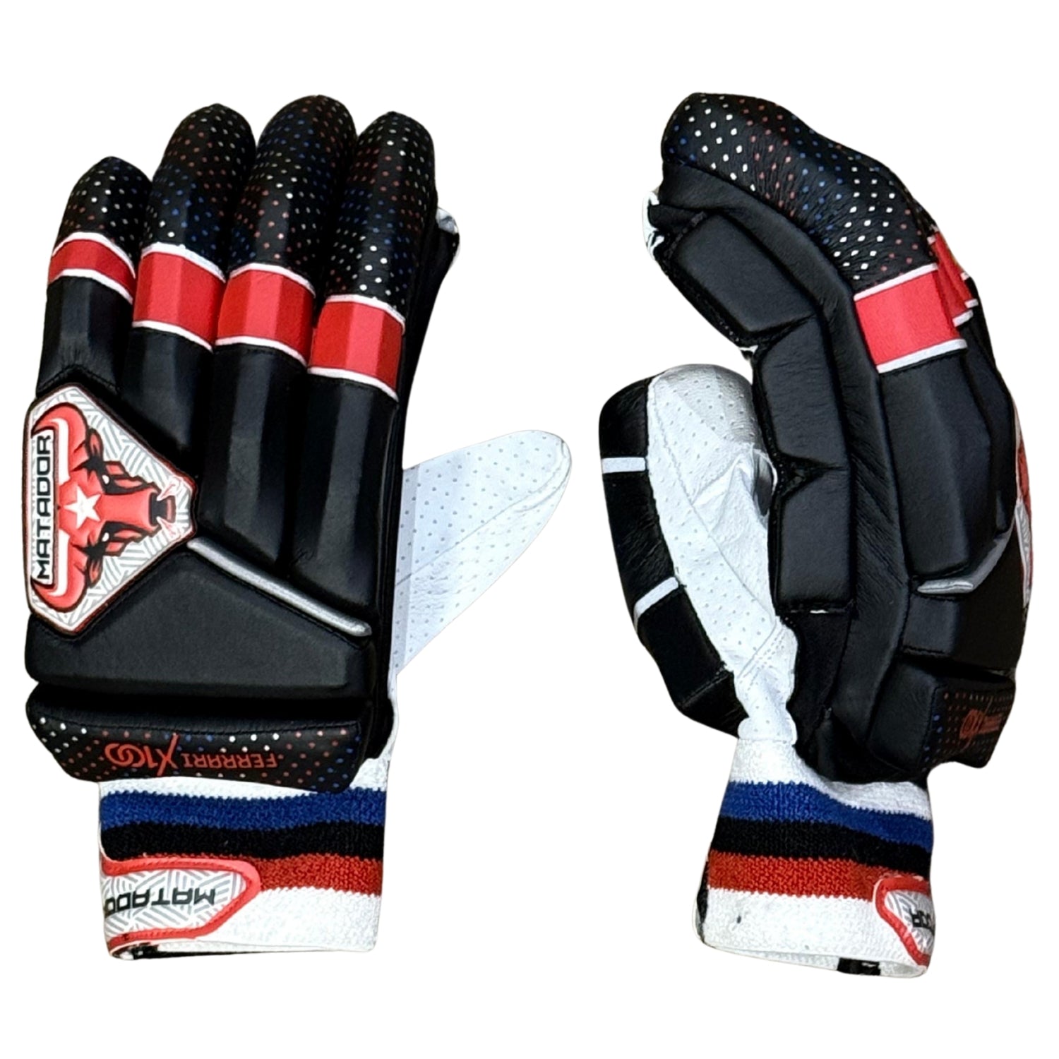 Matador Cricket Batting Gloves Ferrari X100 Black