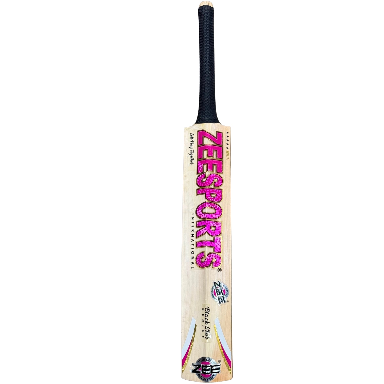 Zee Sports Crickets Bat Black Star Series Pink English Willow