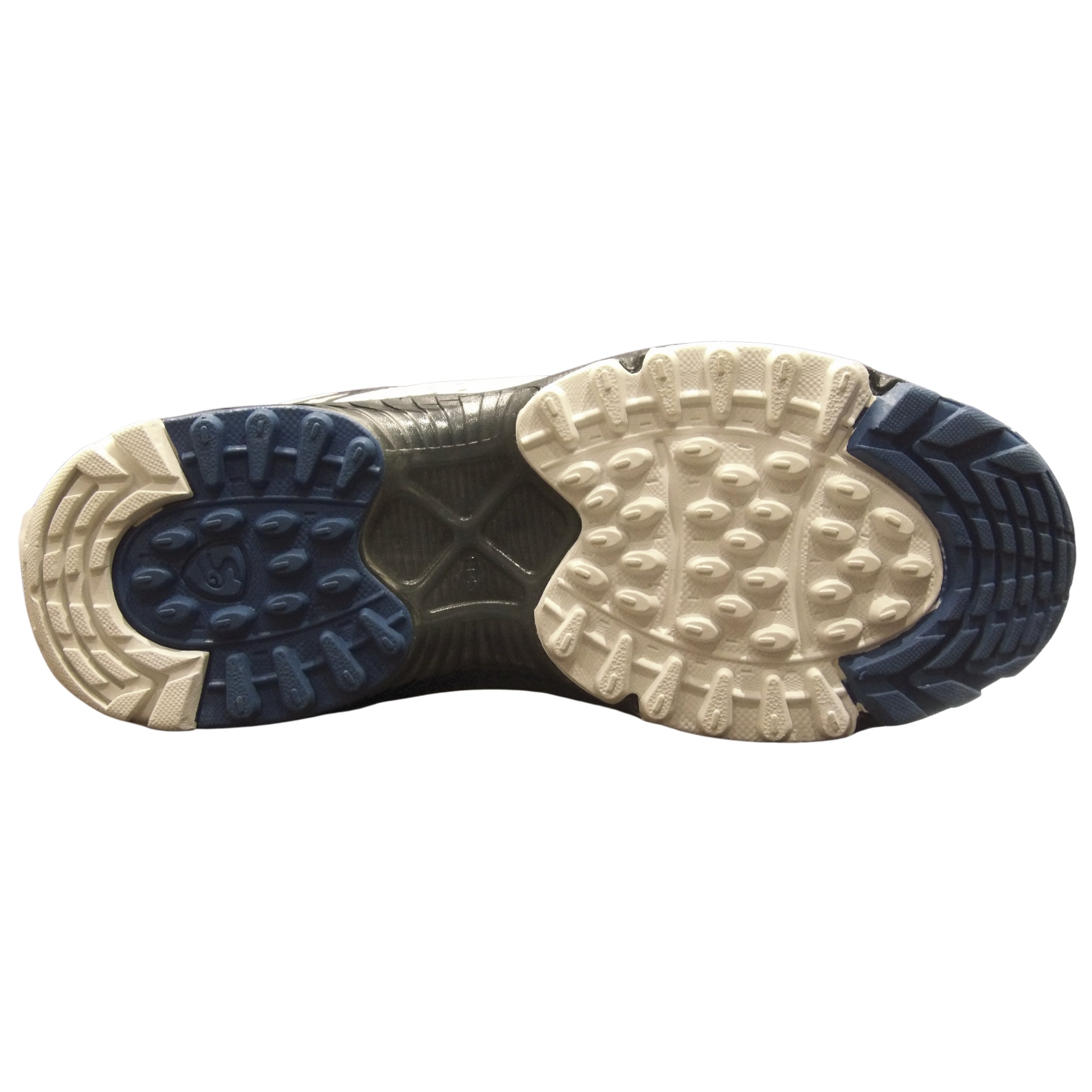 SG Cricket Shoes Striker II White Silver Blue