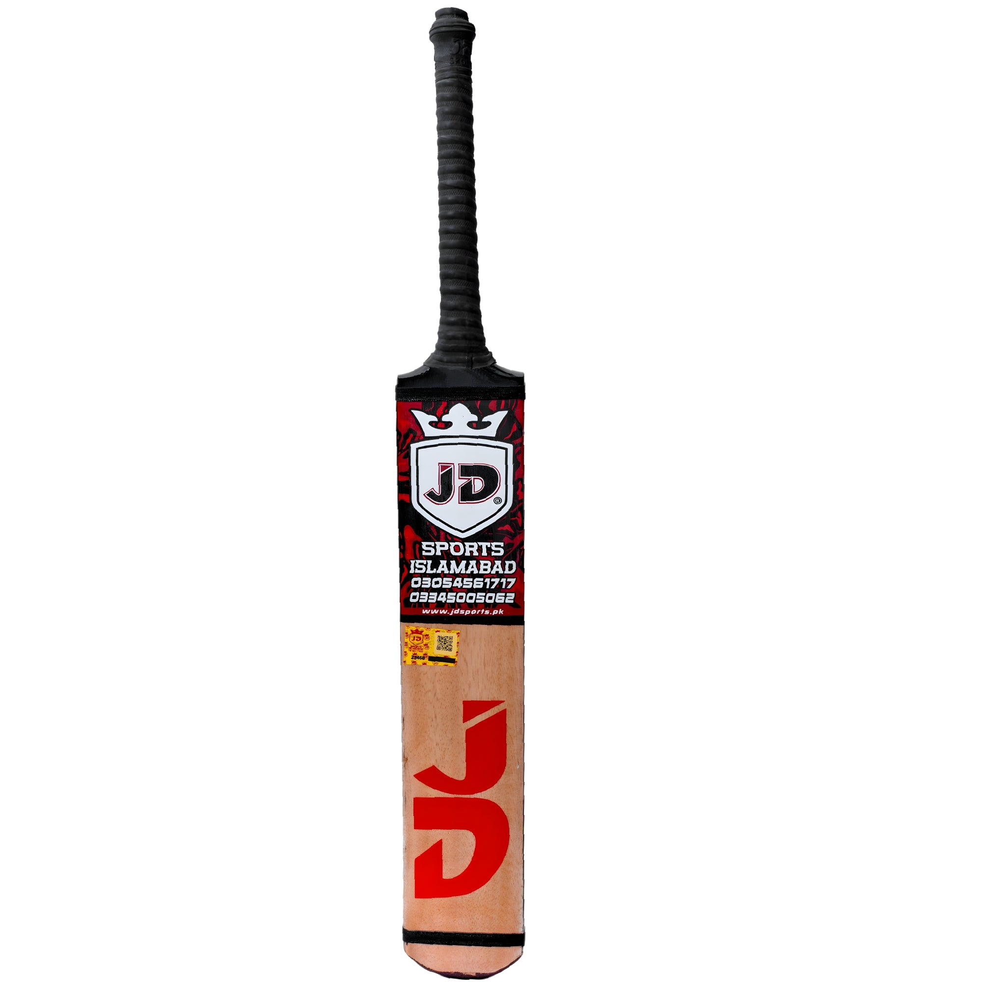 JD Sports Cricket Bat Diamond Player Edition Coconut Wood Tape Tennis Red