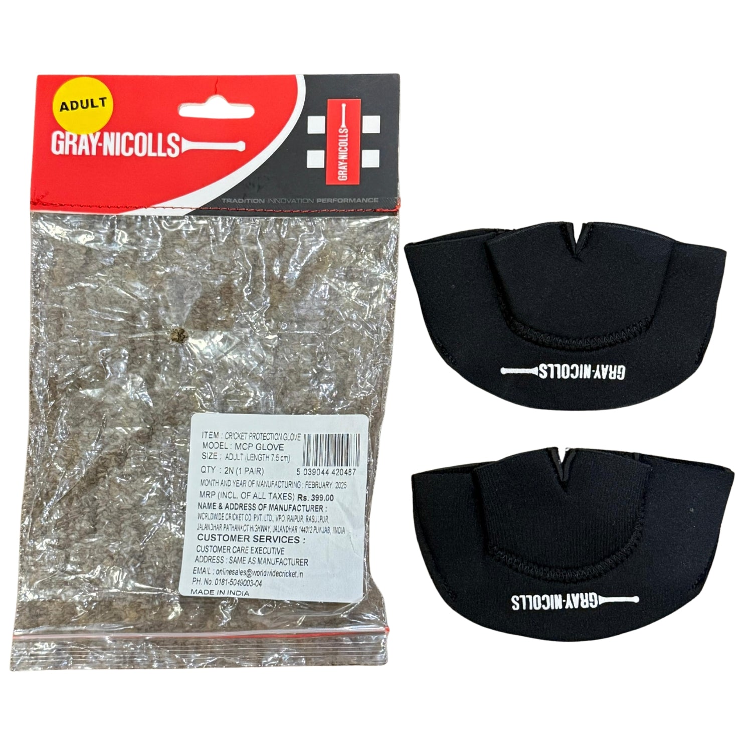 Gray Nicolls Cricket Batting Inners MCP Metacarpal Hand Protection