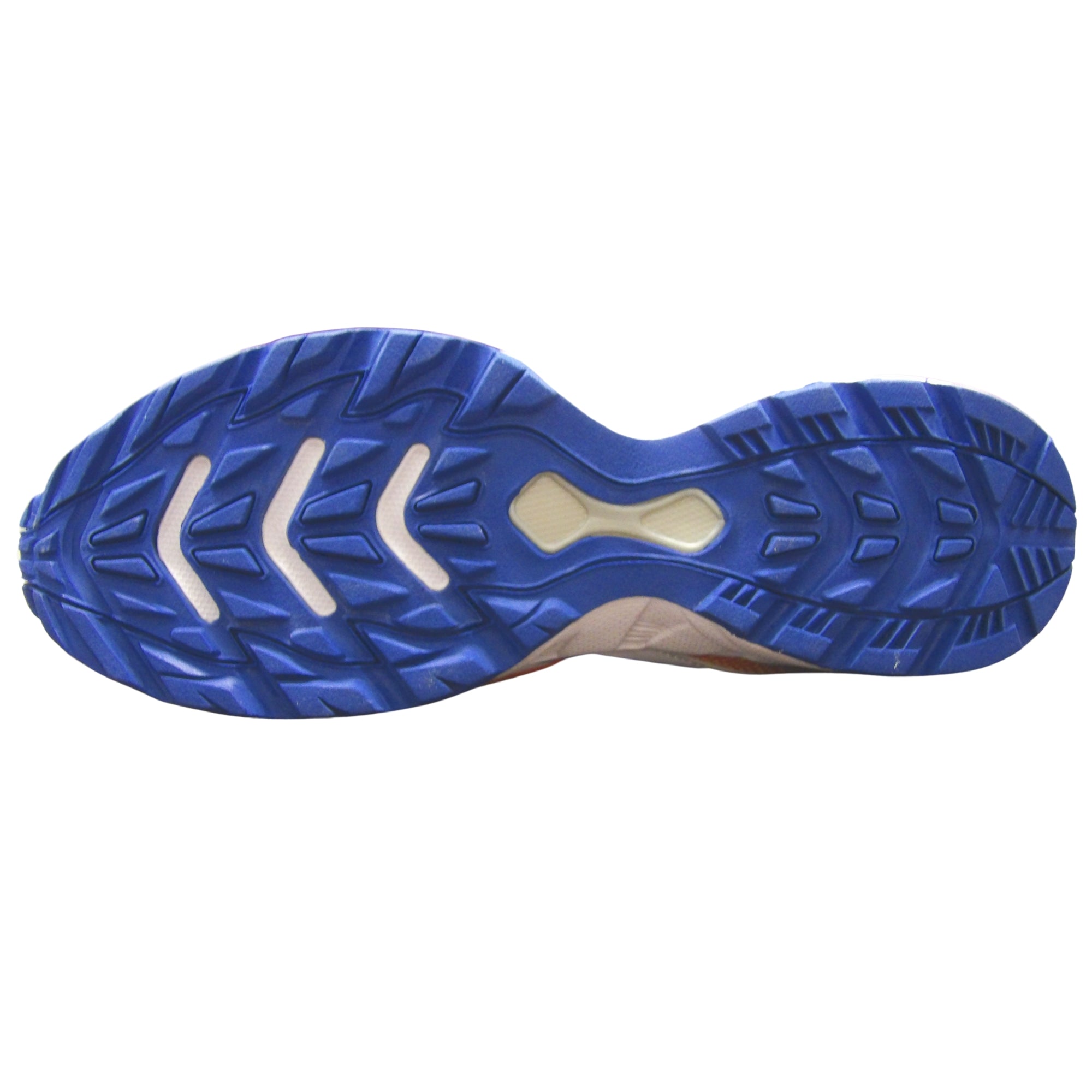 Mids Shoes X Power Cricket Shoes White Orange Royal Blue