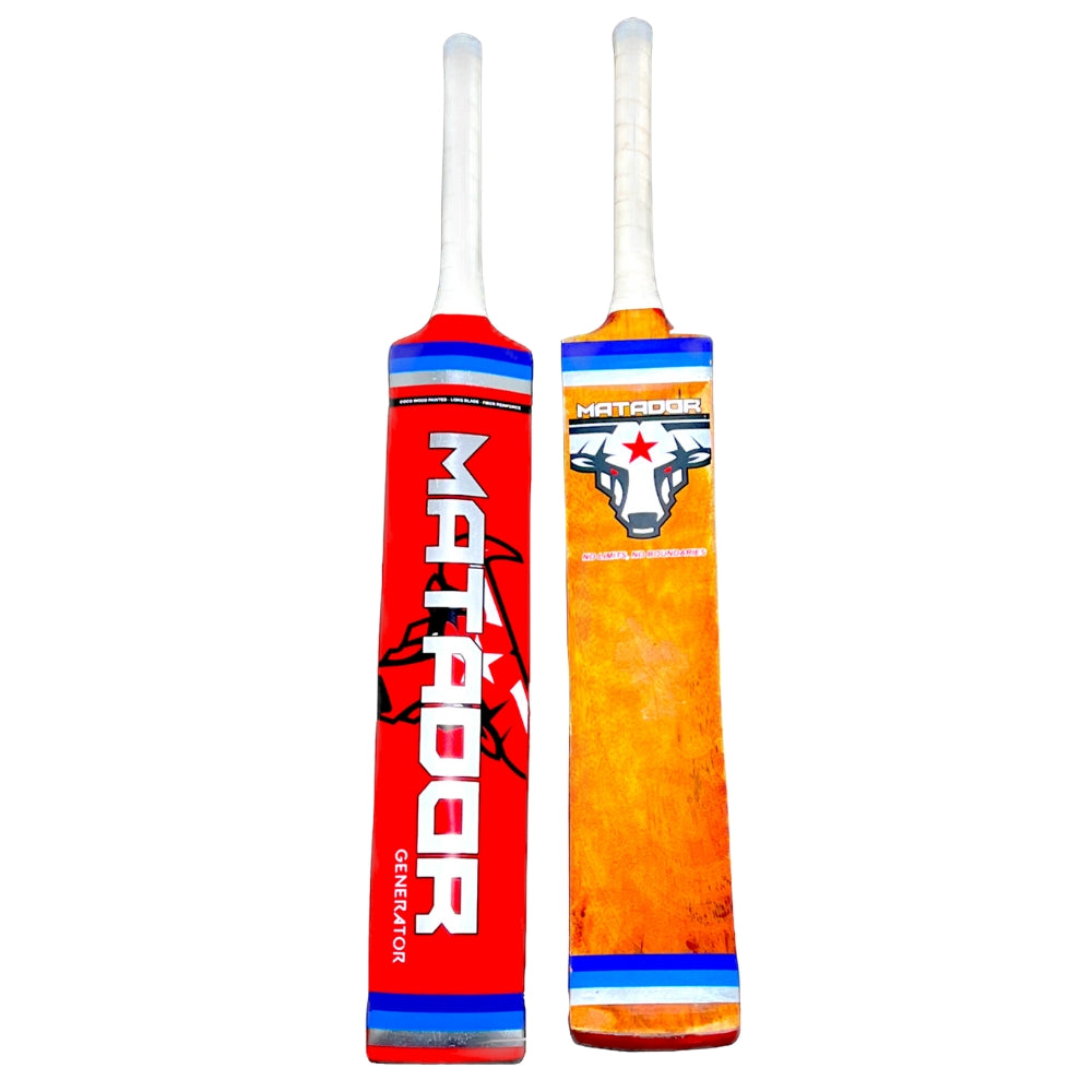 Zee Sports Matador Cricket Bat Coco Wood Tape Tennis Custom Made