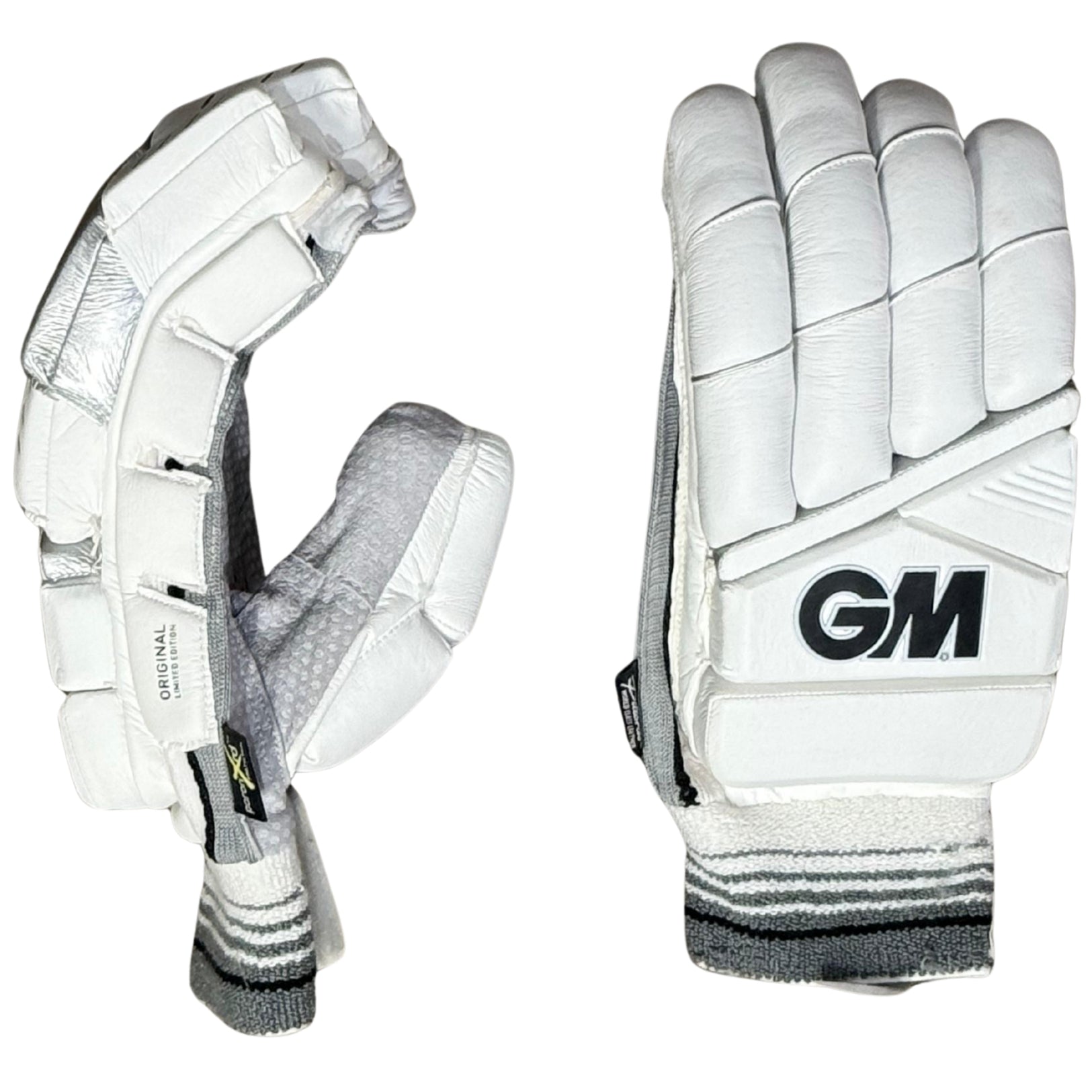 GM Cricket Batting Gloves Original Limited Edition White/Silver