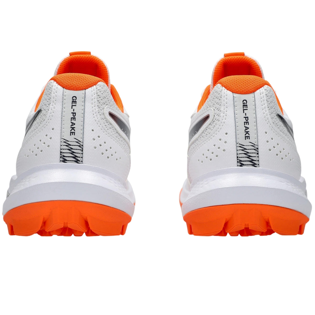 Asics Cricket Shoes Gel Peake 3 Unisex Field Shoes White/Black/Vibrant Orange 2026 Model