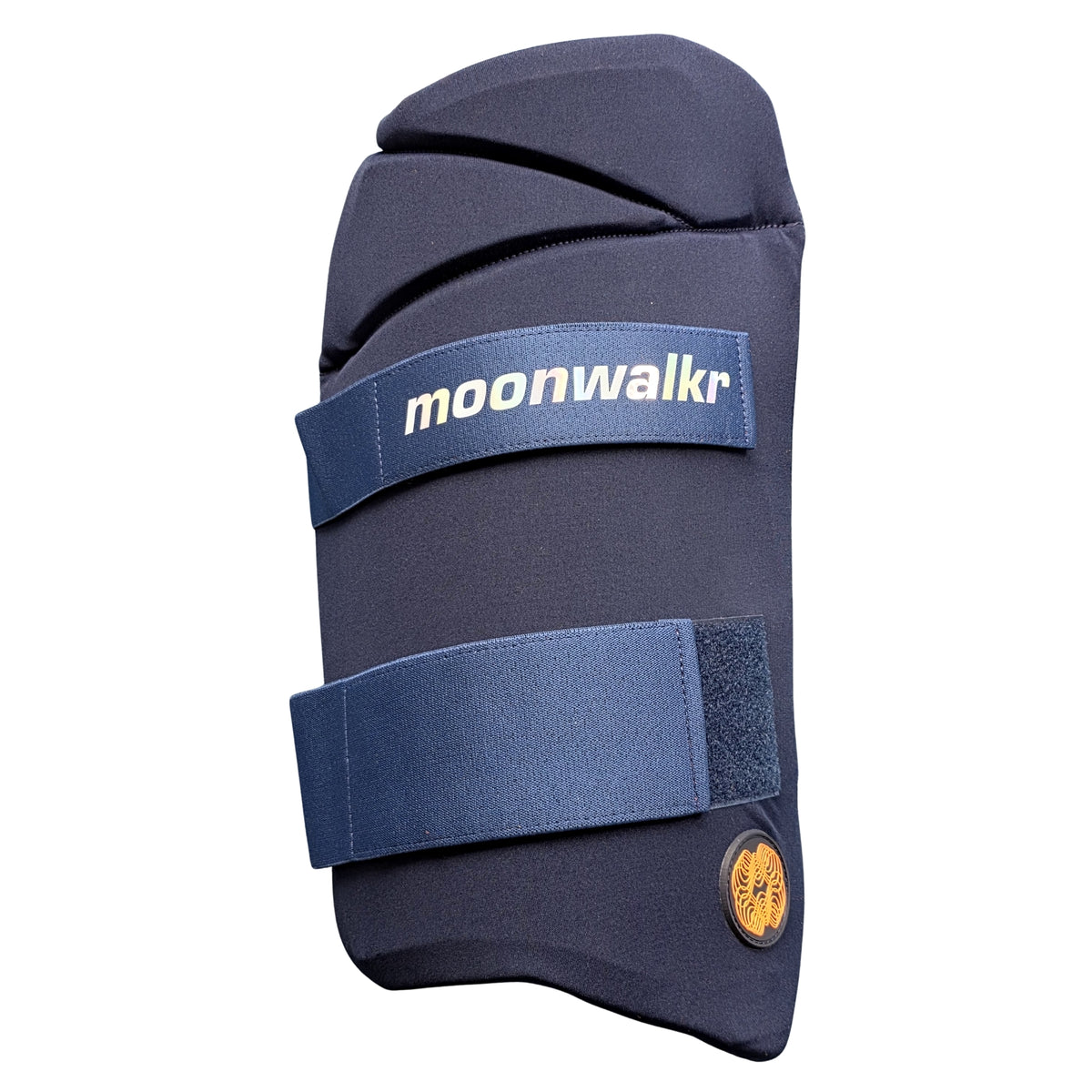 Moonwalkr Cricket Thigh Guard Set RH & LH Navy Blue/Black/White M & L Adult - image 6
