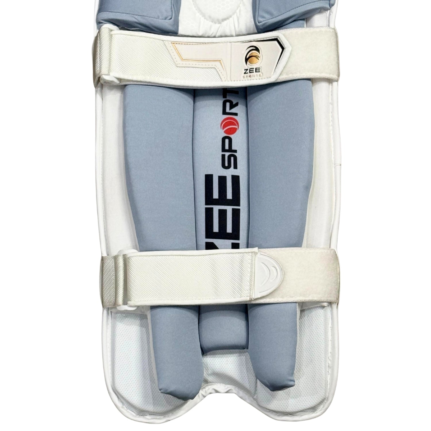 Zee Sports Batting Pads Double Strap GelTech White