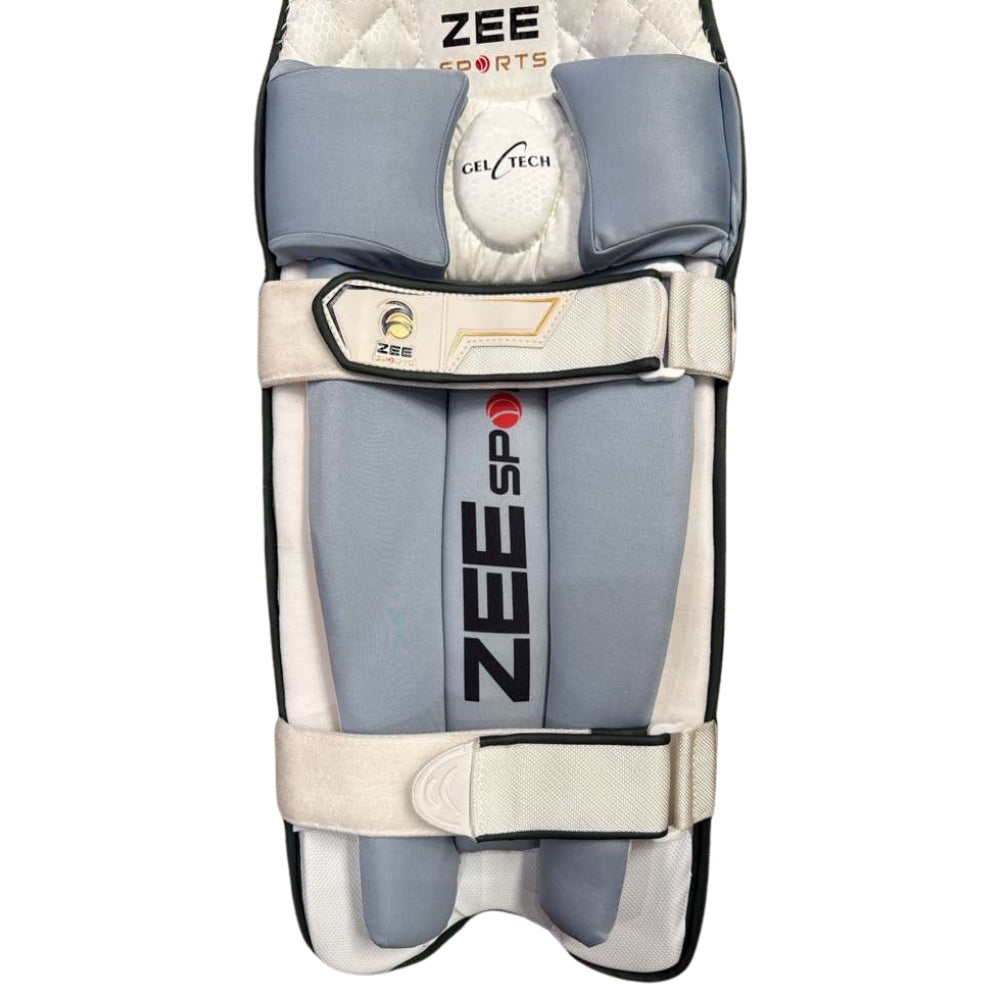 Zee Sports Batting Pads Double Strap GelTech Green