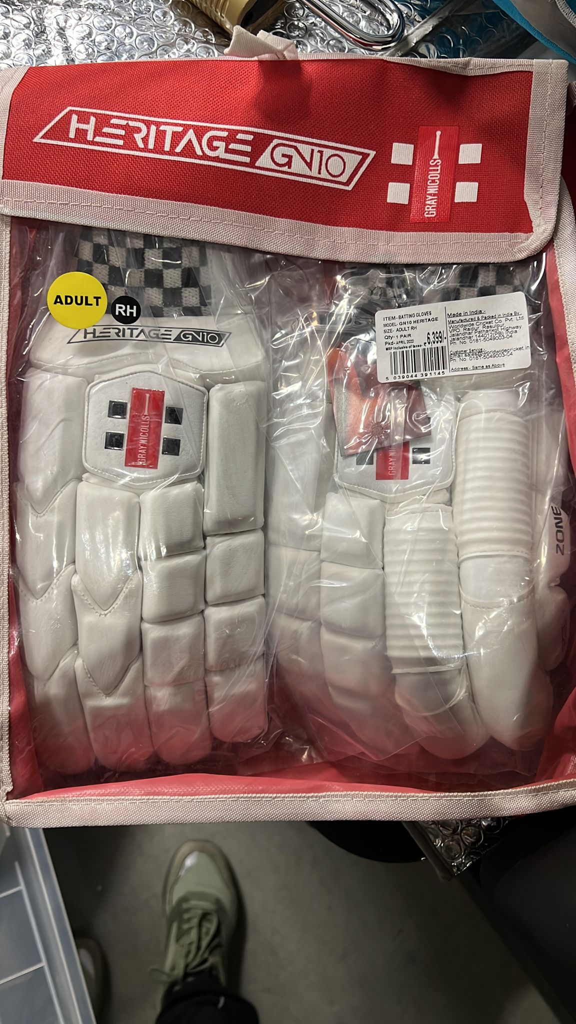 Gray Nicolls Batting Gloves, Heritage GN-10