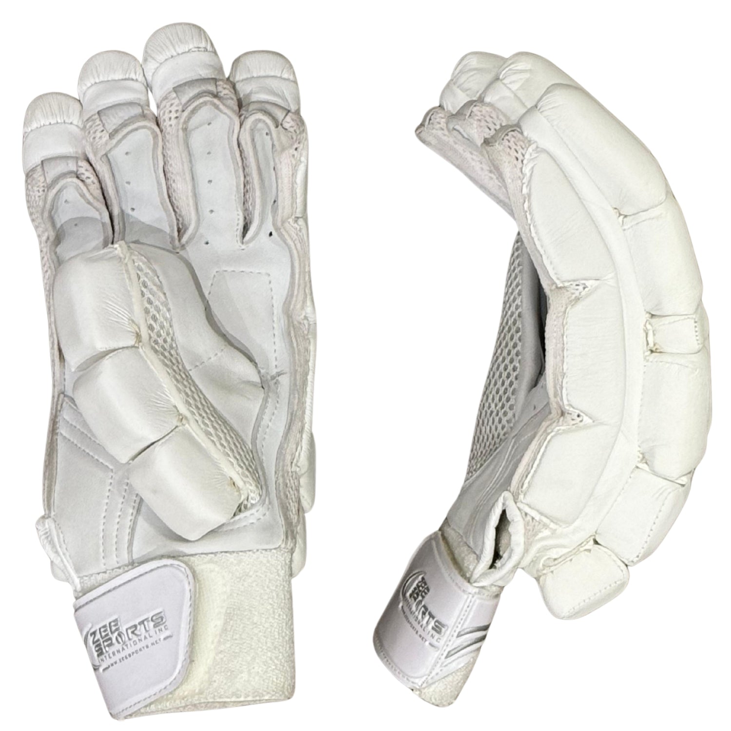 Zee Sports Cricket Batting Gloves White Adult