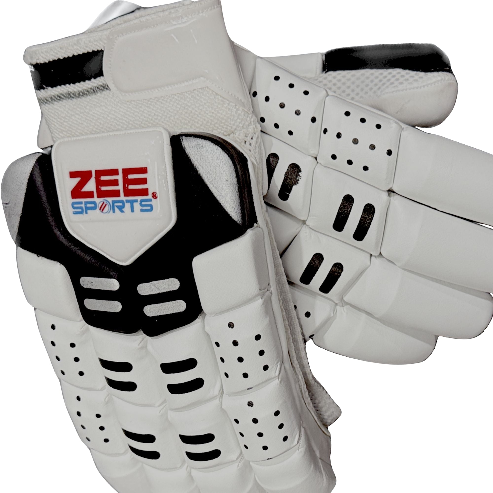 Zee Sports Batting Gloves RYC-2025 Black & White