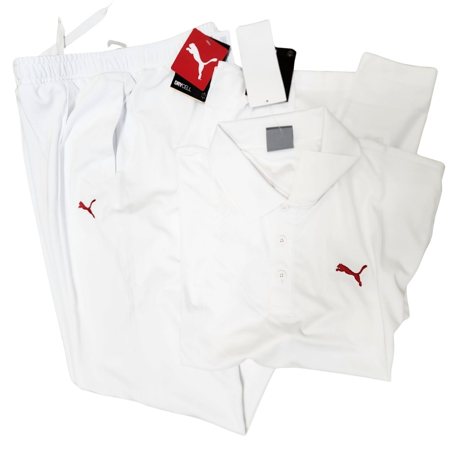 Puma Uniform, White Cricket Shirt Trouser Set