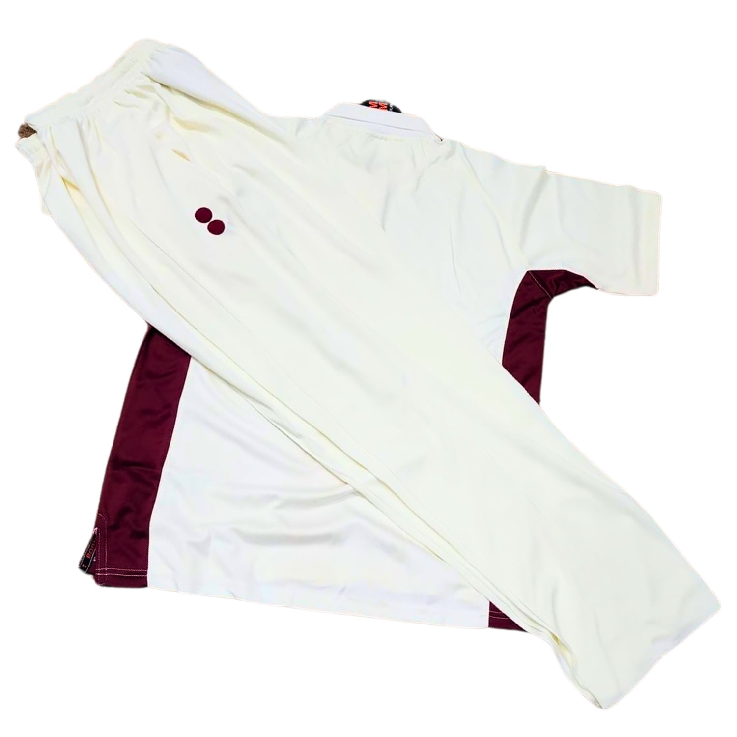 Boom Boom Uniform, White-Red Uniform Shirt & Trouser, XL