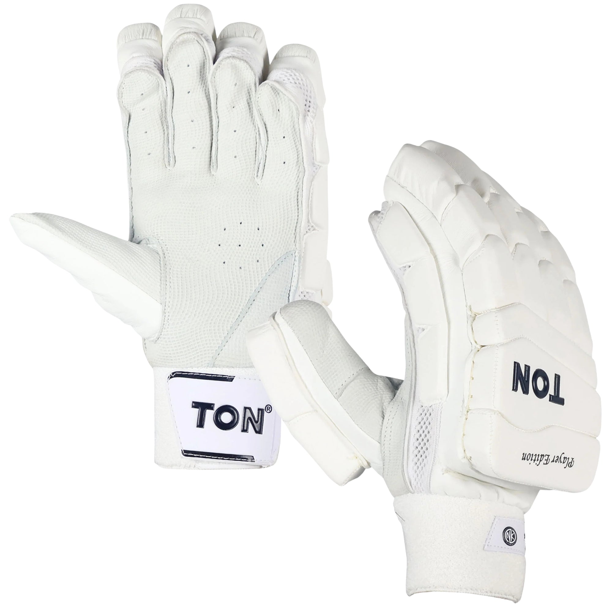 SS Cricket Batting Gloves Ton Players Edition Full White 2025