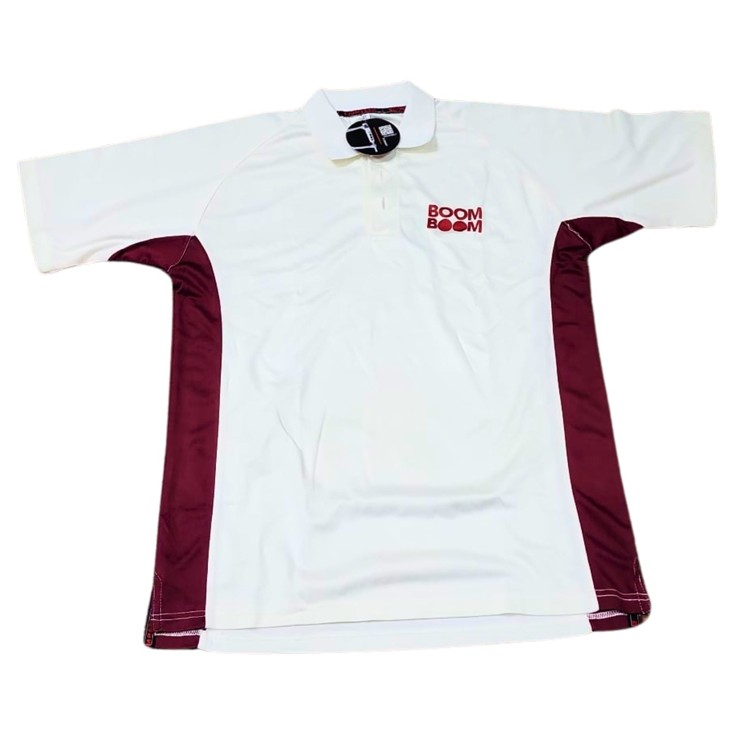 Boom Boom Uniform, White-Red Uniform Shirt & Trouser, XL