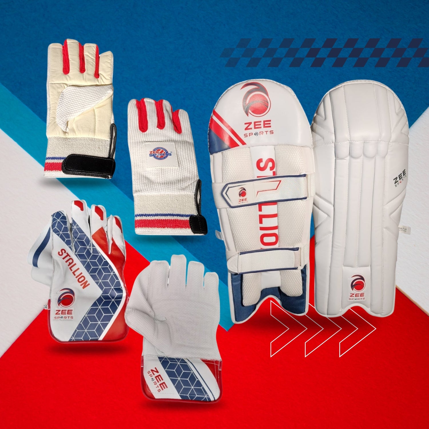 ZeeSports Wicket Keepeing Bundle Stallion