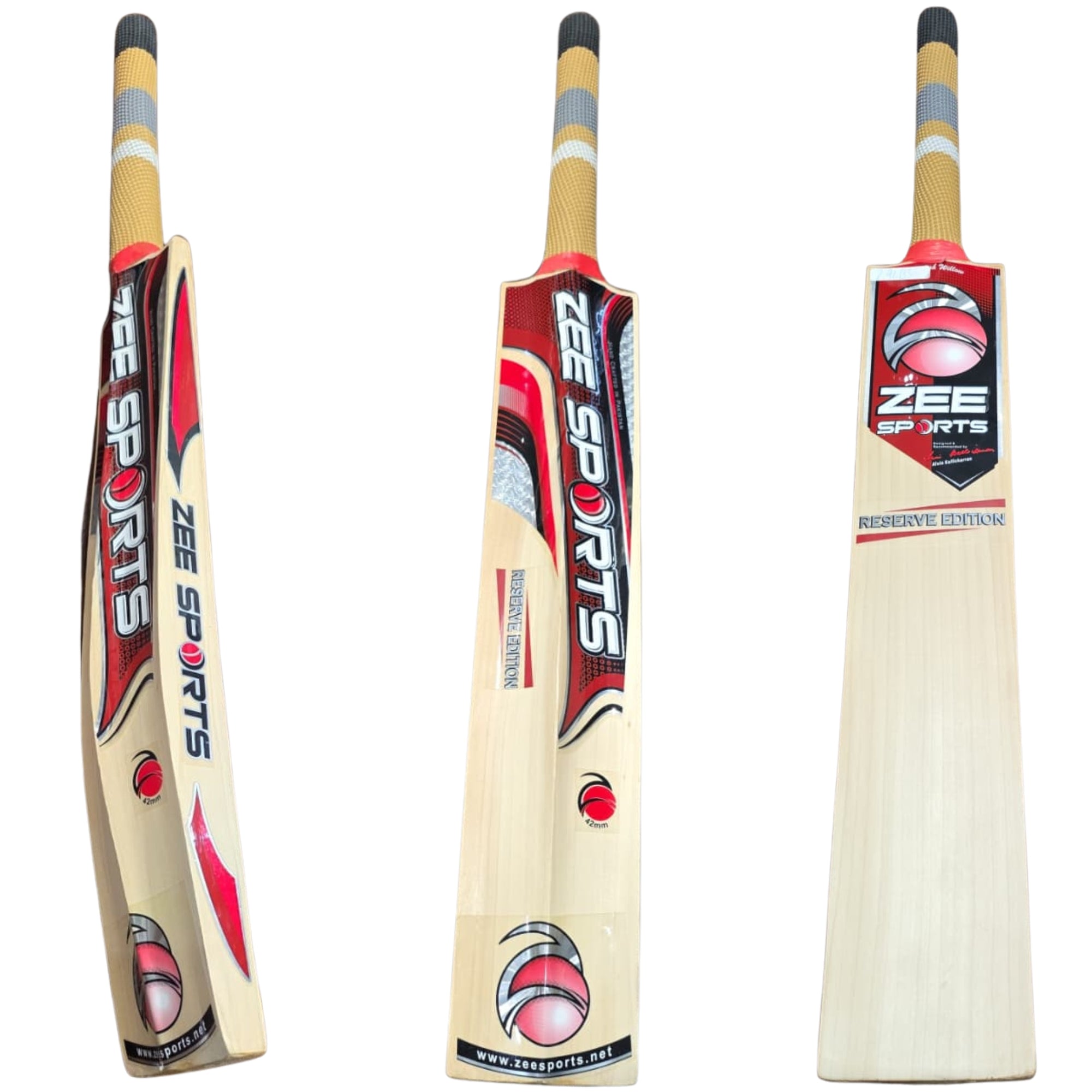 Zee Sports Cricket Bat Reserve Edition English Willow Custom Made Designed By Sir Alvin Kallicharran