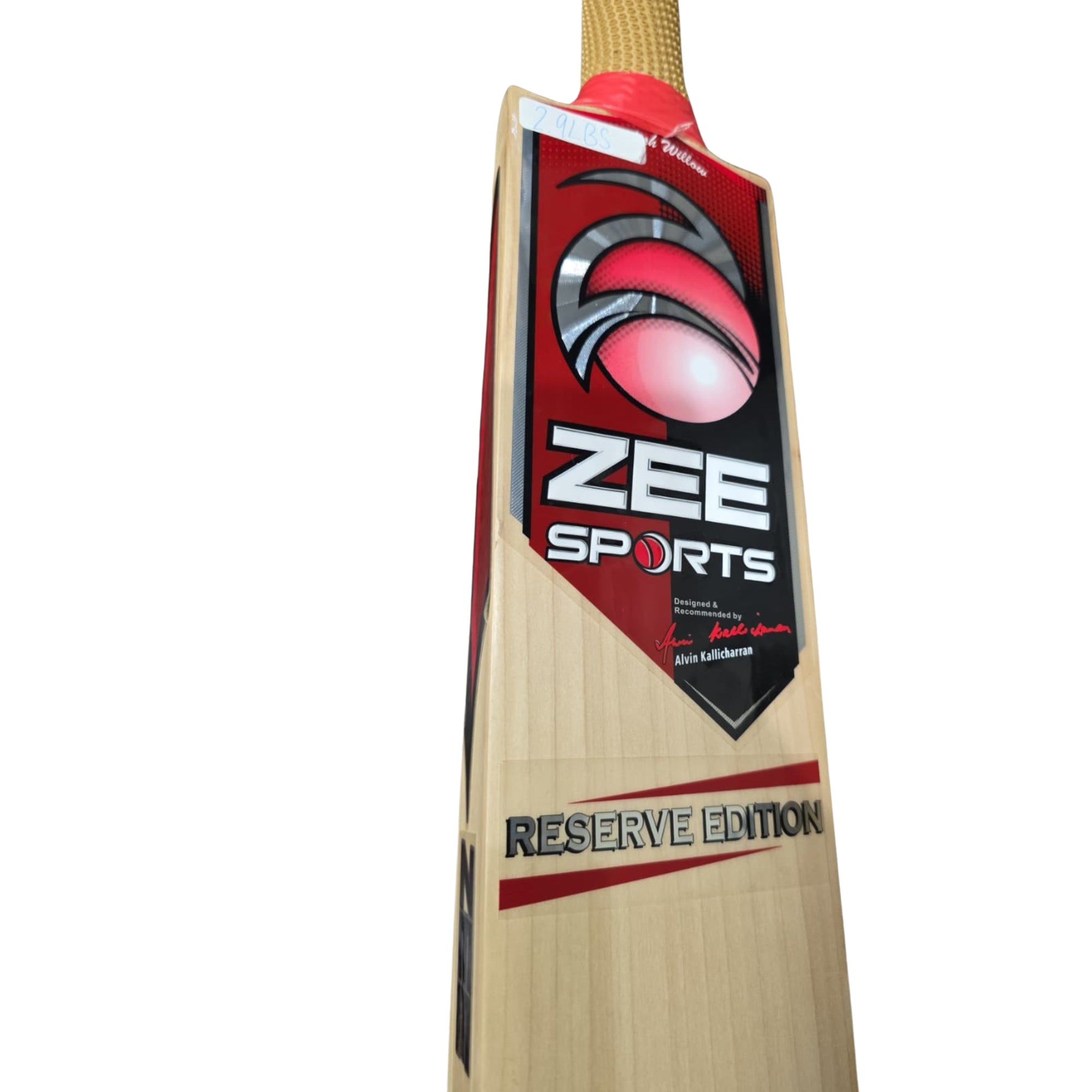 Zee Sports Cricket Bat Reserve Edition English Willow Custom Made Designed By Sir Alvin Kallicharran