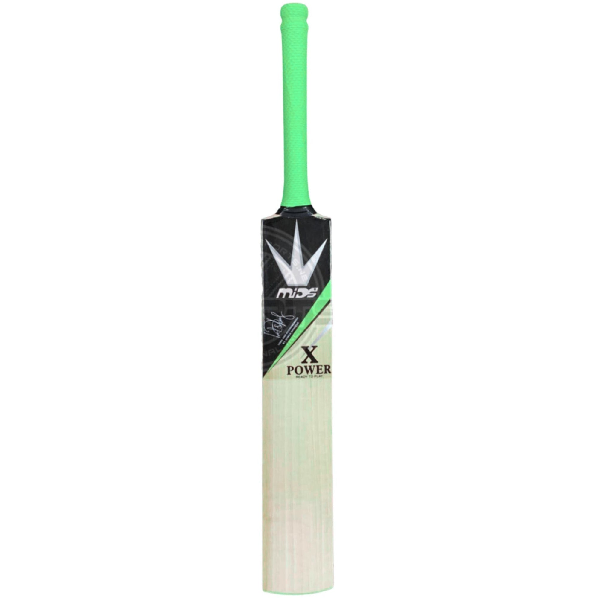 MIDS Cricket Bat X-Power English Willow Green