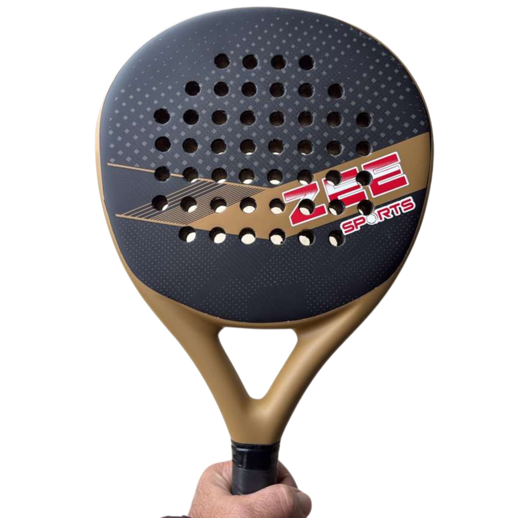 Zee Sports Padel Racket 3K Carbon Fibre Frame Advanced Level
