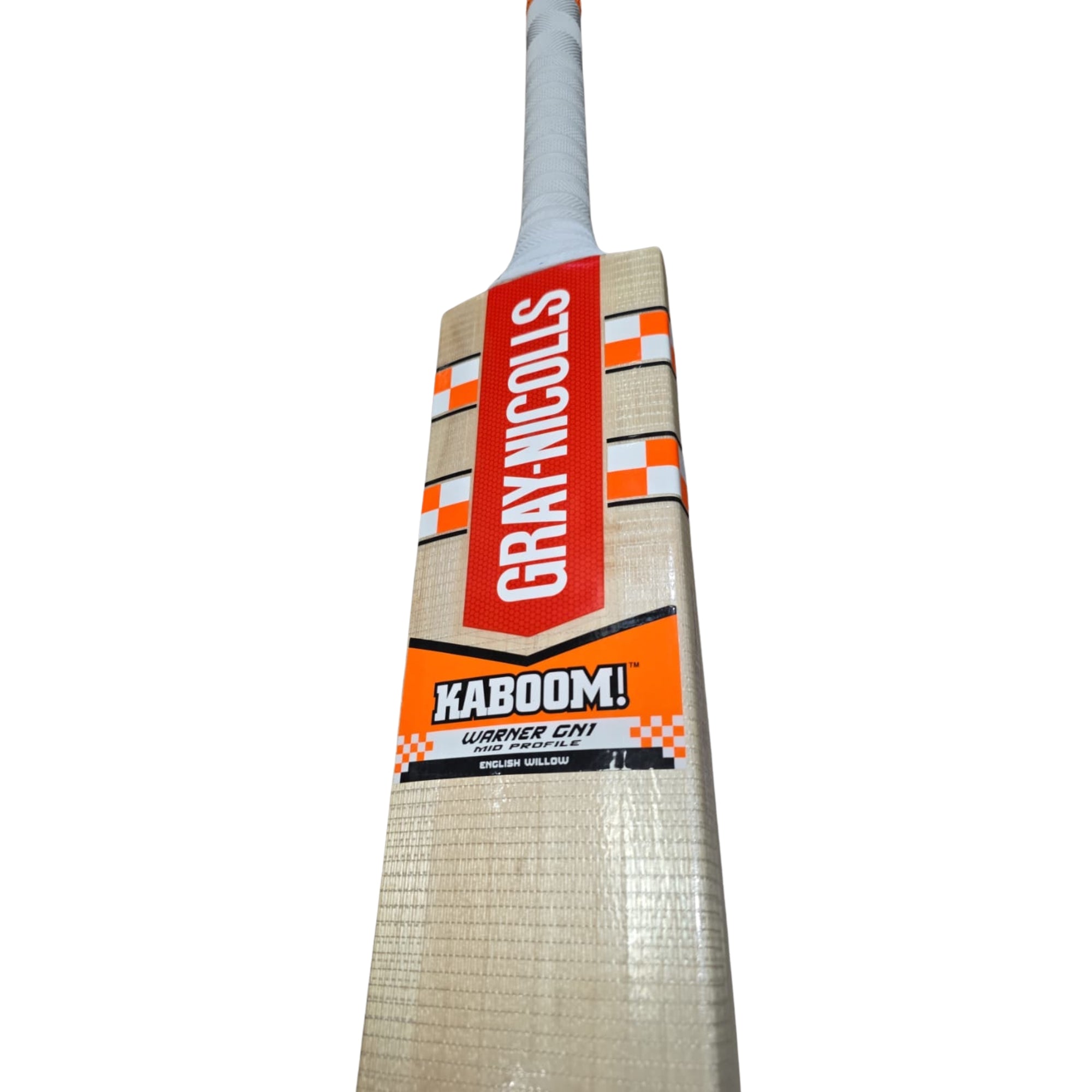 Gray Nicolls Cricket Bat Kaboom Warner GN1 Mid Profile English Willow