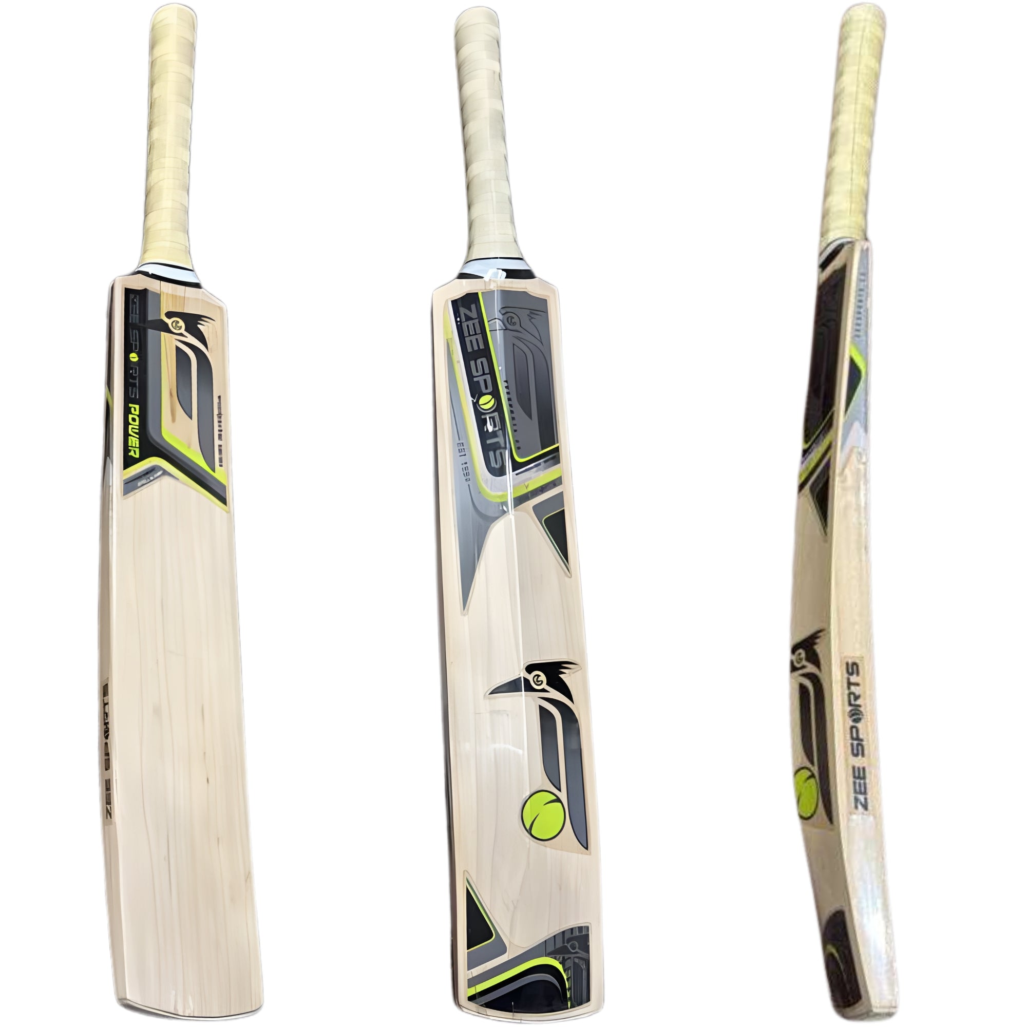 Zee Sports Cricket Bat Woodpecker Youth Series English Willow Yellow