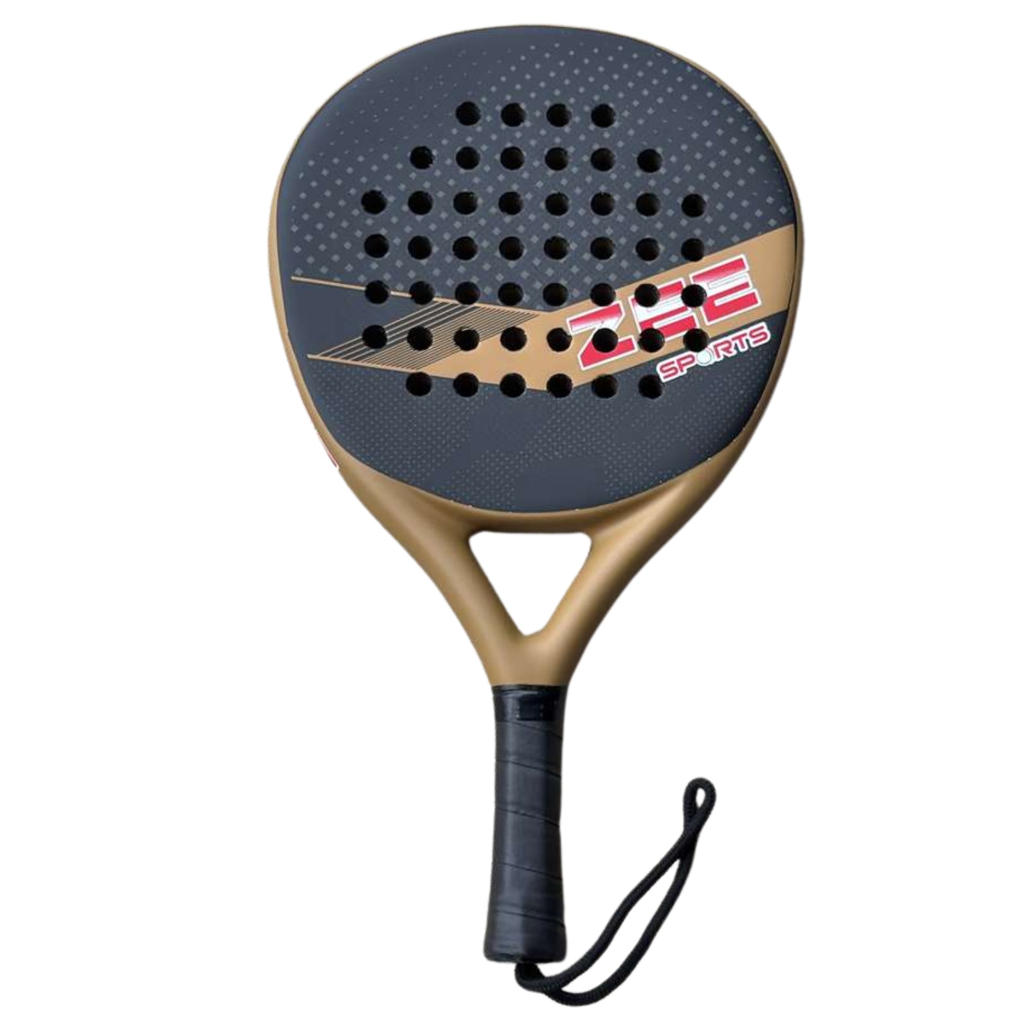 Zee Sports Padel Racket 3K Carbon Fibre Frame Advanced Level