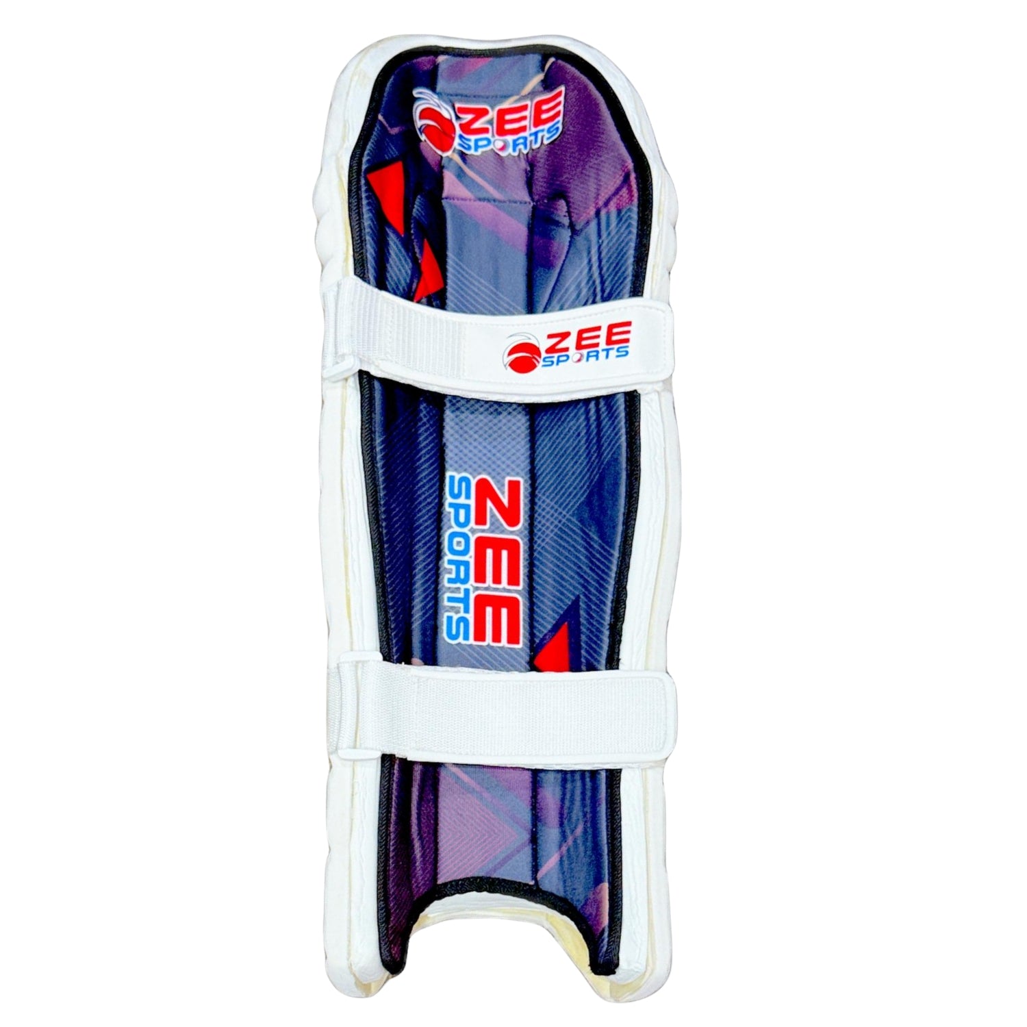 Zee Sports Batting Pads Double Strap - White