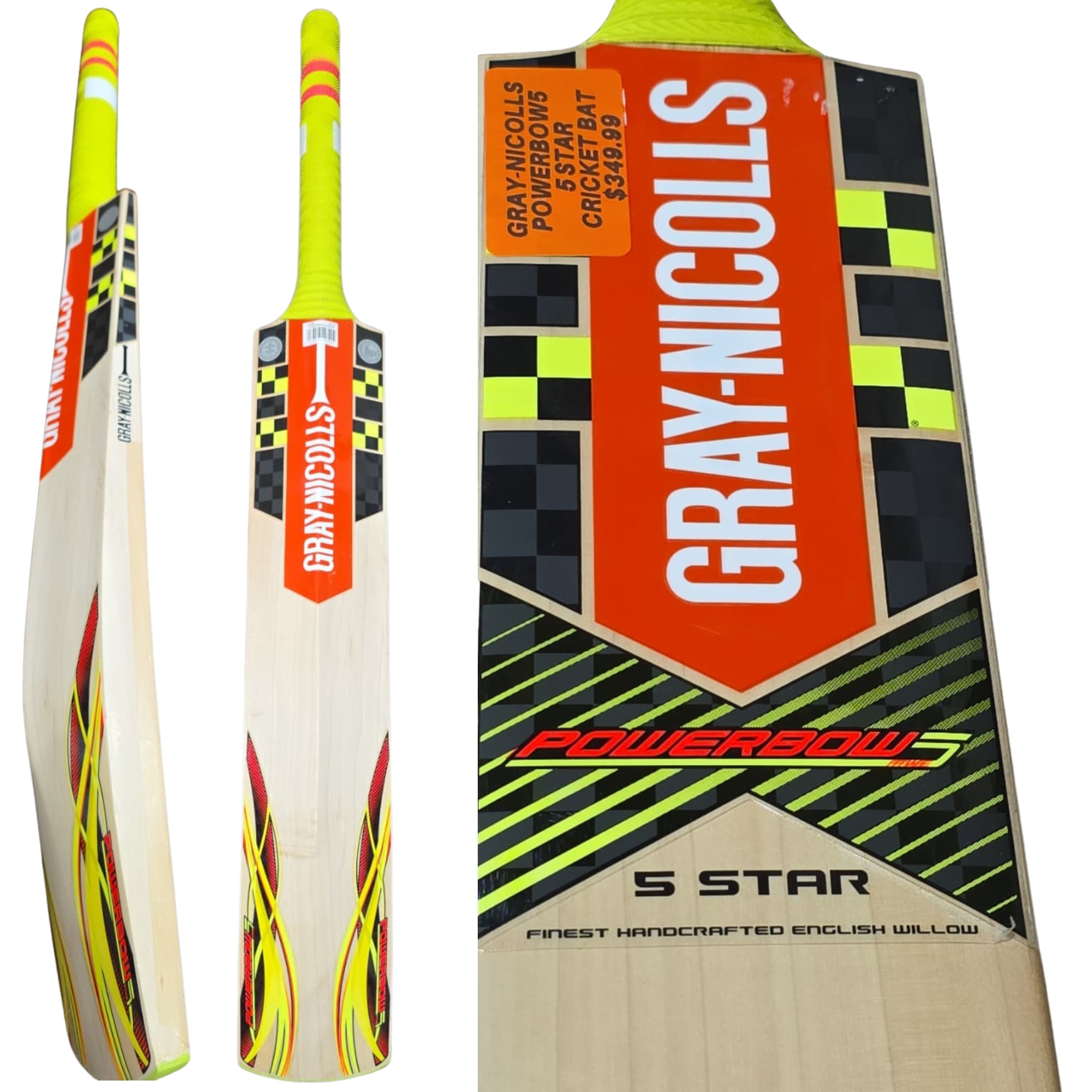 Gray Nicolls Cricket Bat Powerbow5 5Star English Willow PP
