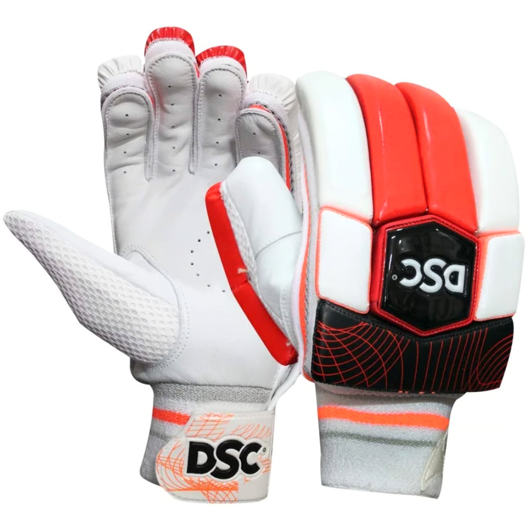 DSC Cricket Batting Gloves Intense Rage Leather Youth RH