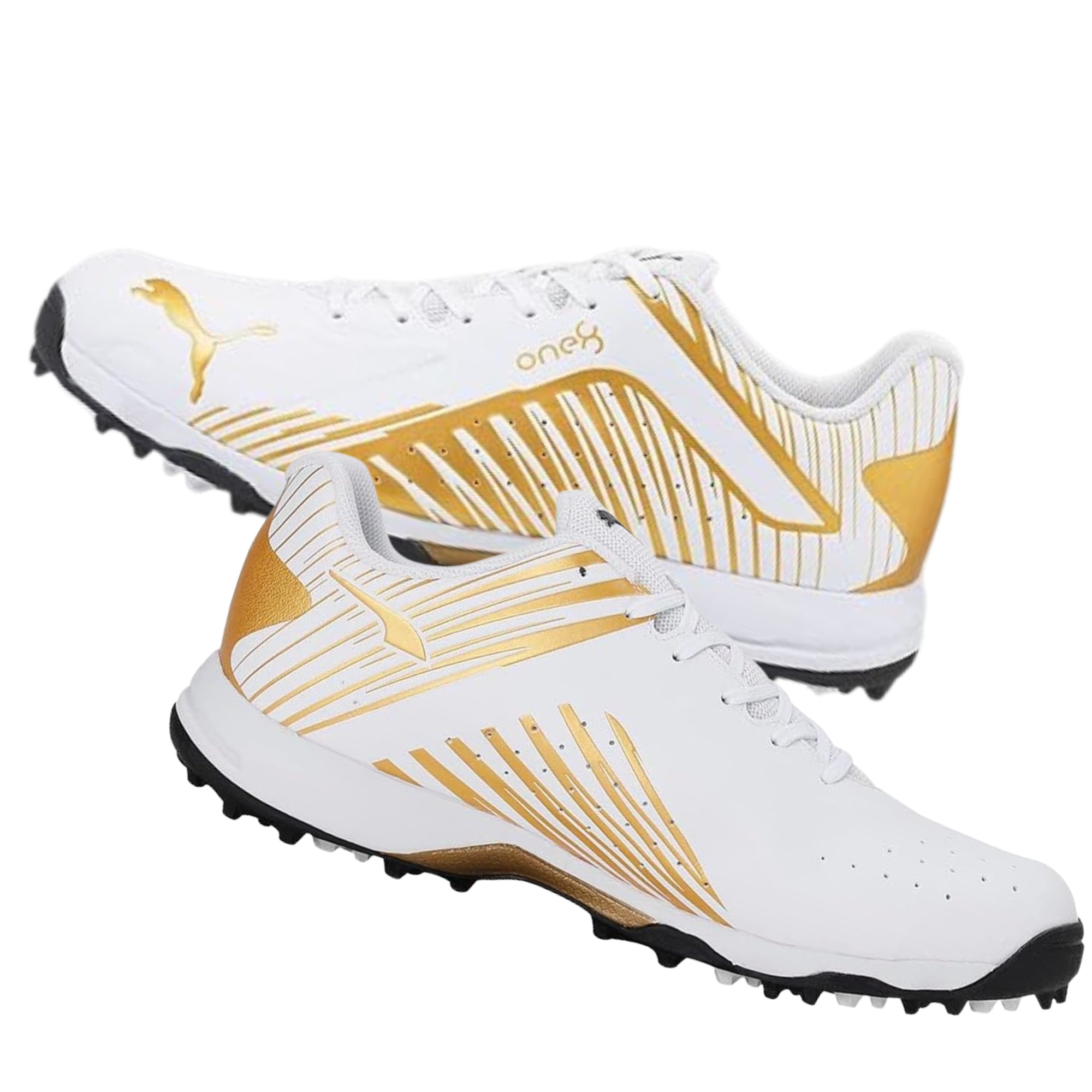 Puma Cricket Shoes One 8, Gold/White