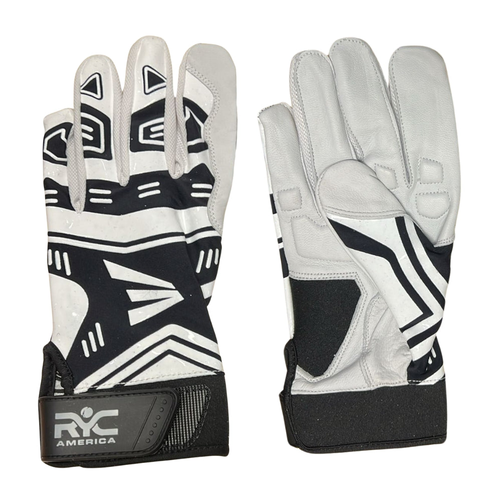 Zee Sports Batting Gloves RYC-America Hard Tennis - Black