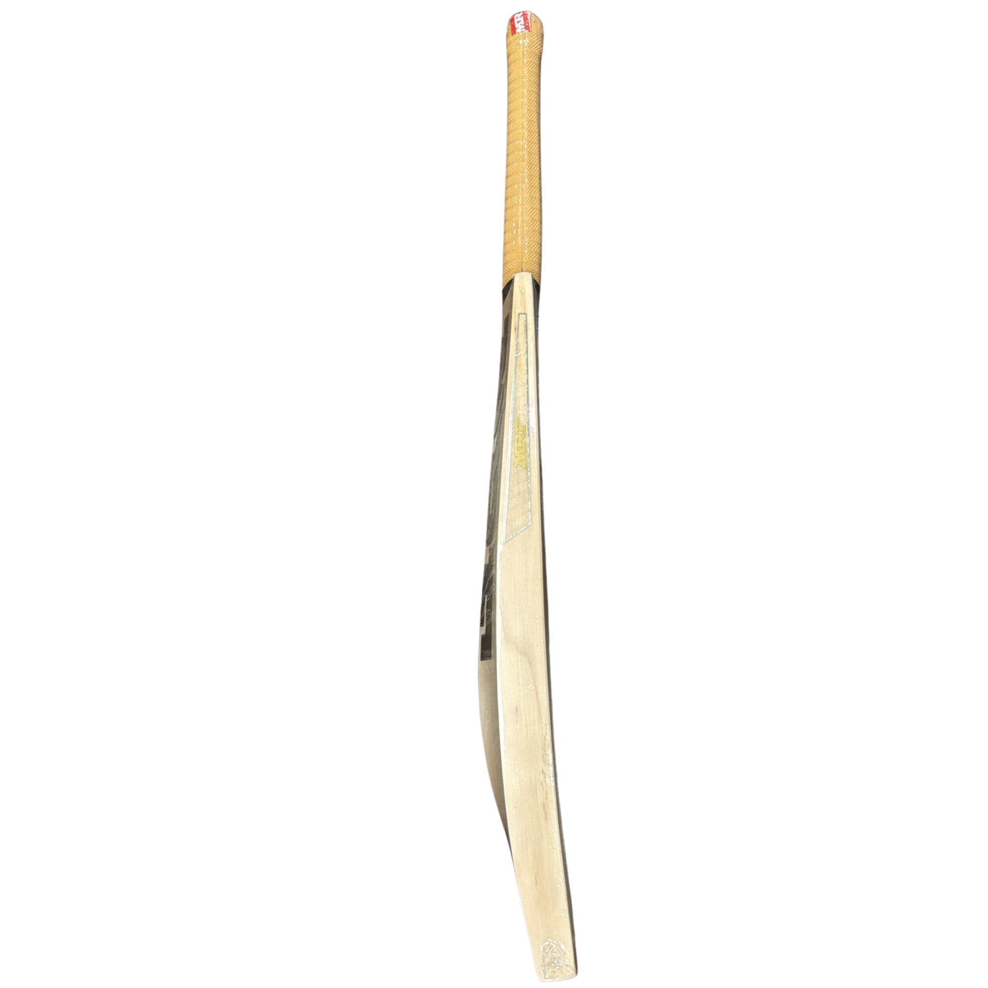 Wooden MRF Cricket bat on a white background