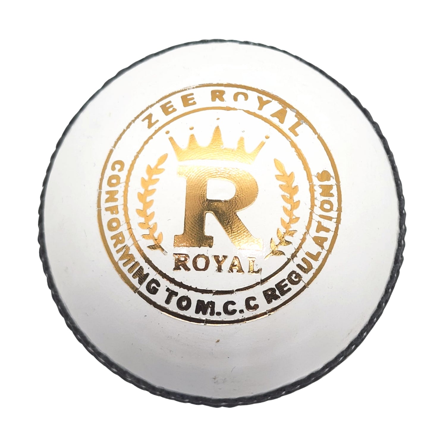 Zee Sports Cricket Ball Royal 7-Star White