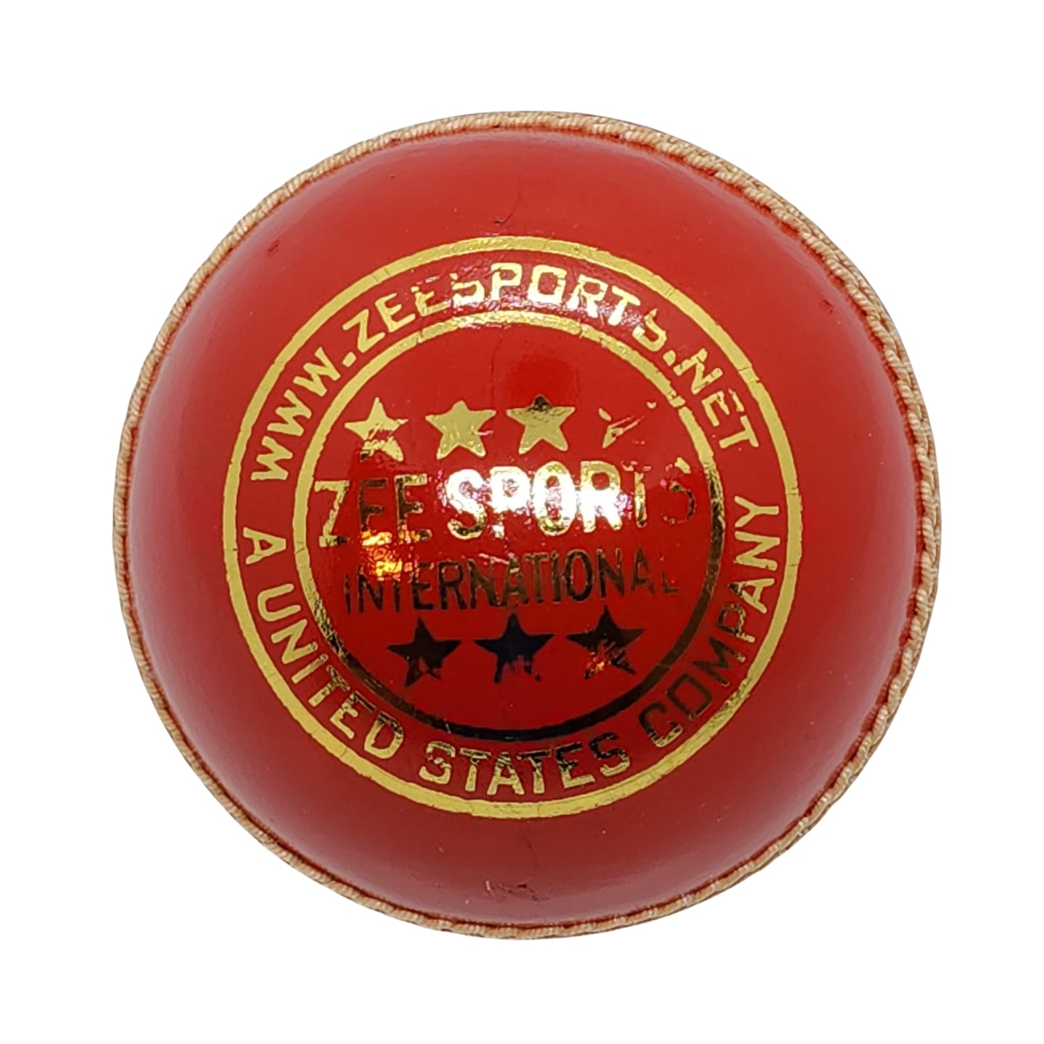 Zee Sports Cricket Ball Royal 7-Star Cherry Red