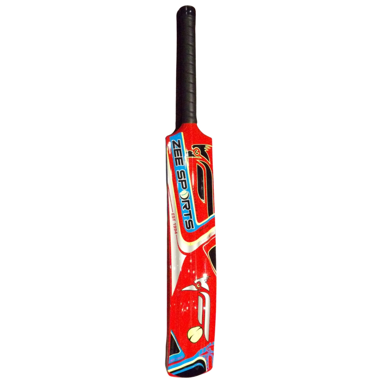 Zee Sports Cricket Bat Woodpecker Fiberglass Tennis Bat Red