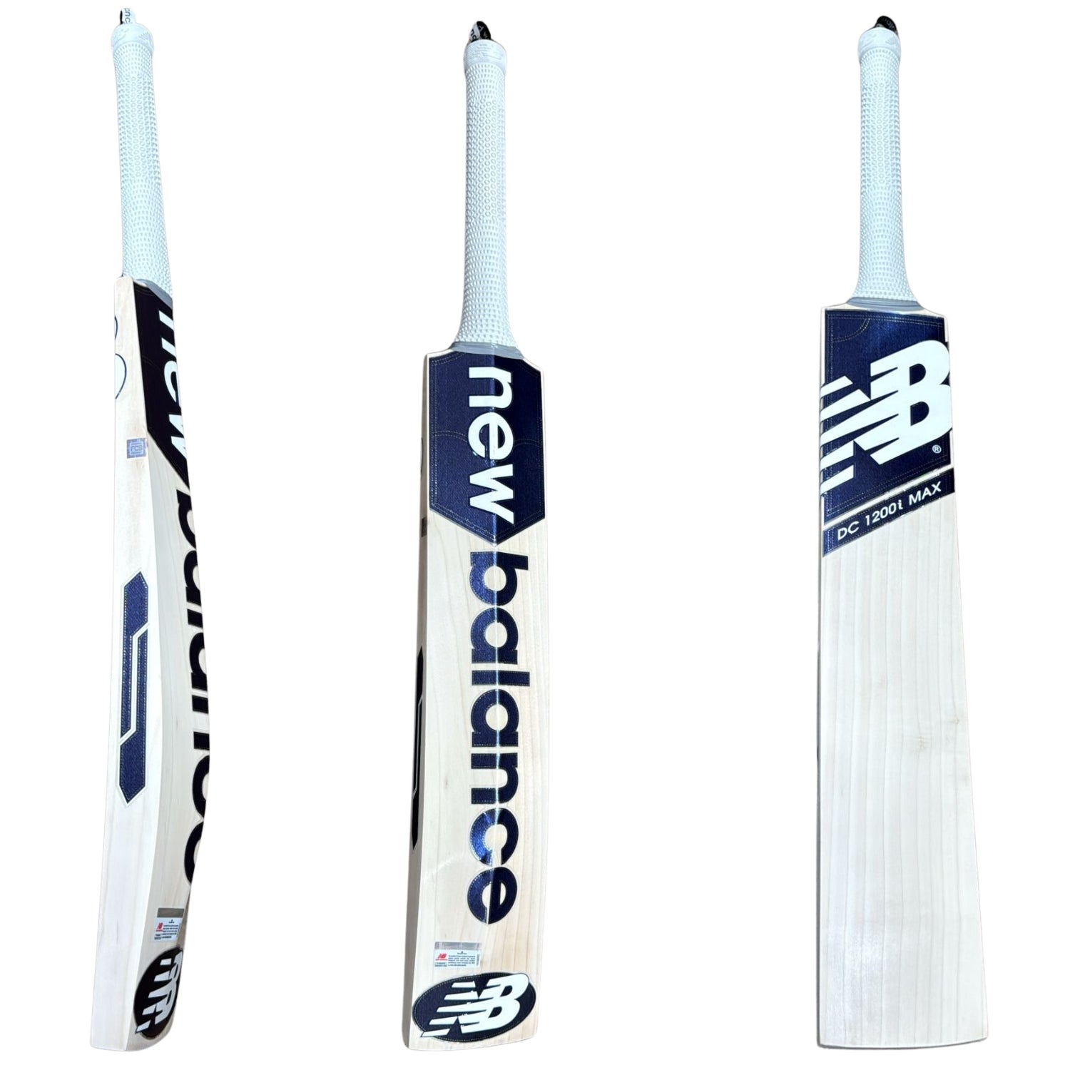 New Balance cricket bat with branding on a white background